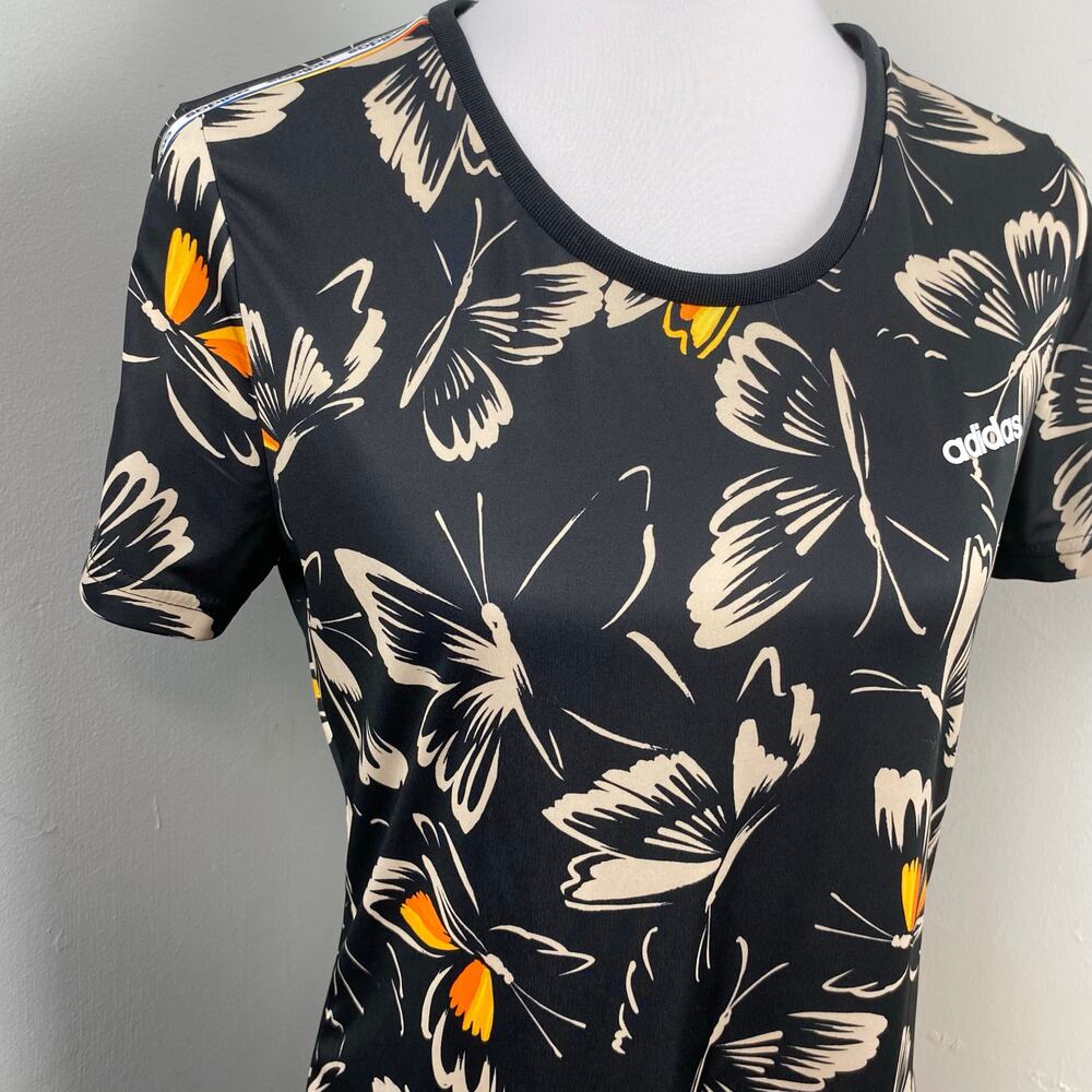 Adidas X Farm Rio Butterfly Athletic Tennis Dress In Black Medium - Picture 4 of 11